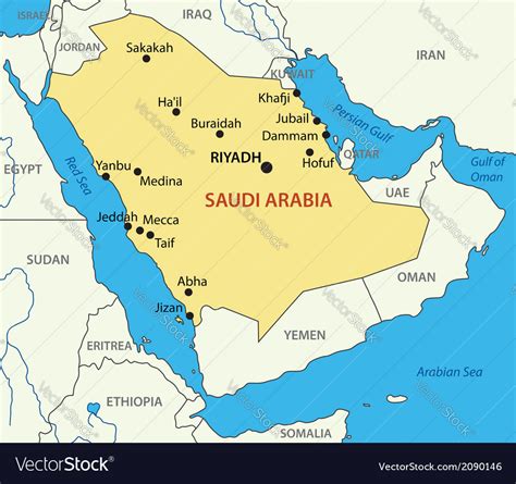 Map Of Saudi Arabia Map Of The World