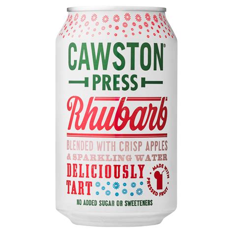 Cawston Press Sparkling Rhubarb Canned Drinks Iceland Foods