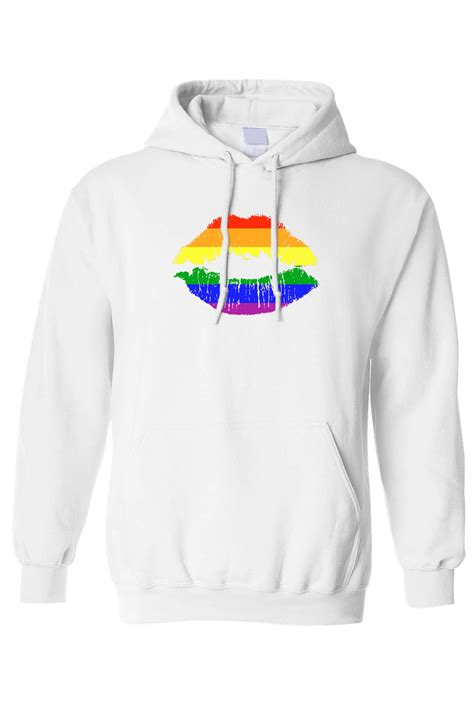 Shore Trendz Unisex Gay Kiss Lgbt Lesbian Homosexual Pride Pullover