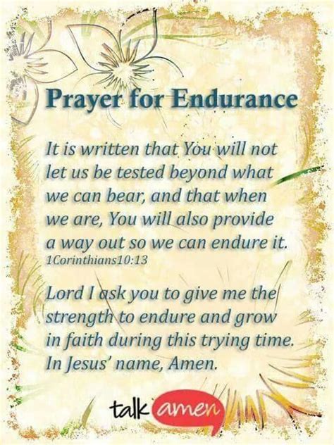 Prayer For Endurance With Images Prayer Quotes Prayers Daily Prayer