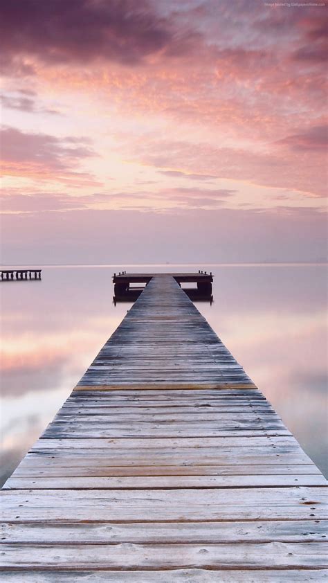 We hope you enjoy our variety and growing collection of hd images to use as a background or home screen for your smartphone and computer. sky, sunset, water, ocean, jetty, pink, wallpaper, iPhone ...