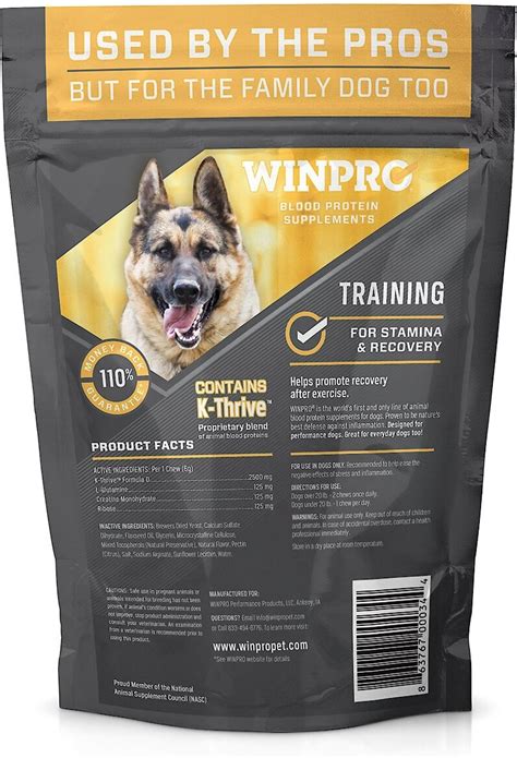 Winpro Pet Training Blood Protein Soft Chew Stamina And Recovery Dog