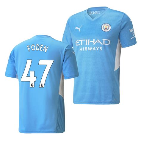 Phil Foden Manchester City 2022 23 Home Jersey Blue Replica