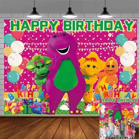 Barney And Friends Birthday Backdrop Banner Photography Background