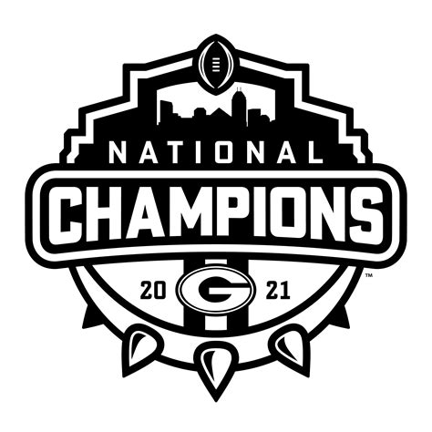 2021 Georgia National Champions Logo Behance