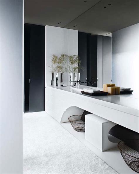 This large, rustic mirror hangs in a bathroom at the home of brazilian architect marcos acayaba. Large Mirror Design in Bathroom with Modern Sink ...