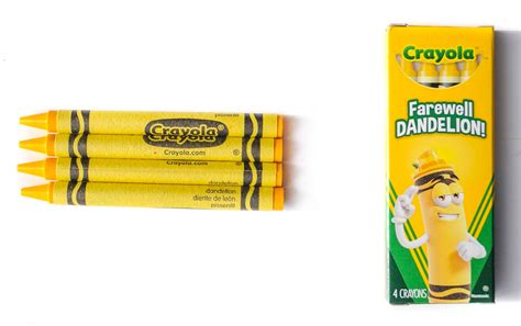 Farewell Dandelion 4 Count Crayola Box Jennys Crayon Collection