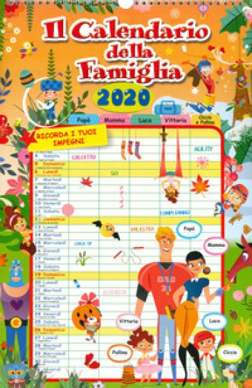Calendario Della Famiglia 2020 Libro Mondadori Store