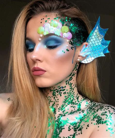 9 Mermaid Makeup Ideas For Halloween That Are Far From Basic Mermaid