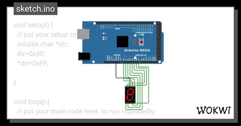 7 Segment Wokwi ESP32 STM32 Arduino Simulator