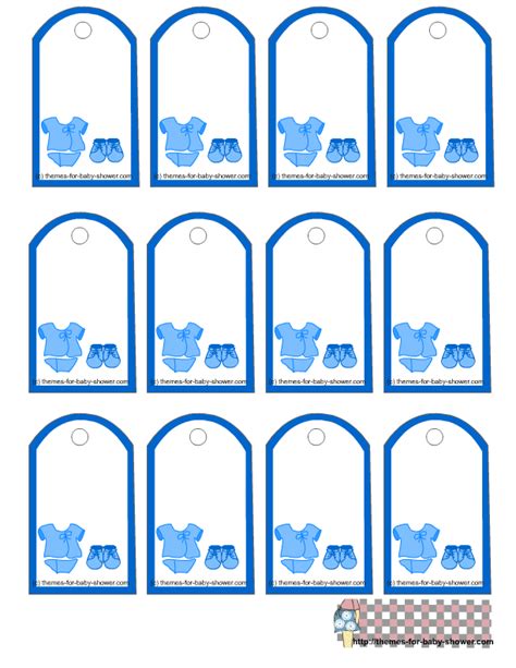 Here are some free printable owl themed baby shower labels that you can use in owl baby shower party decorations, as cup cake toppers and also to decorate. Boy Baby Shower Free Printable Mini Kit. - Oh My Baby!