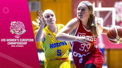 Kosovo V Norway Full Game Fiba U16 Womens European Championship