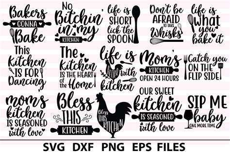 40 Free Kitchen Svg Bundle Pictures Free Svg Files Silhouette And