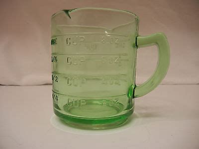 Vintage Green Kellogg S Depression Glass Measuring Cup Advertising