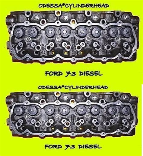 2 Ford International Idi 73 Diesel Cylinder Heads F250 F350 Rebuilt