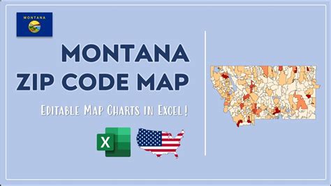 Montana Zip Code Map In Excel Zip Codes List And Population Map Youtube