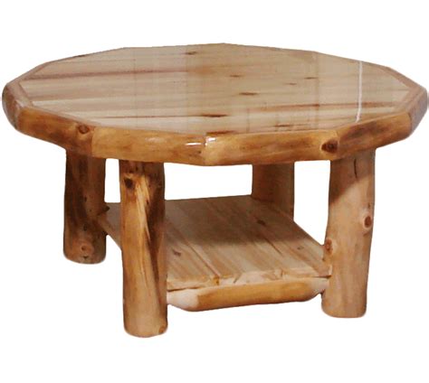 Round or rectangular aren't your only options when it comes to coffee tables. Aspen Log Square Coffee Table with Drawer | Rustic Log ...