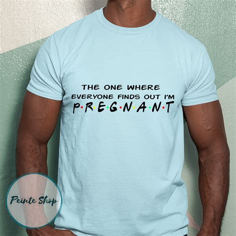 funny pregnancy announcement shirt friends movie theme etsy