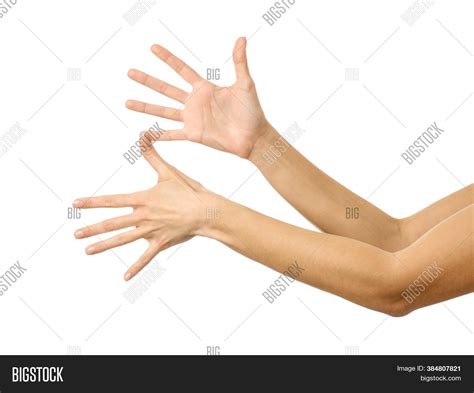 Two Handed Gesture Image And Photo Free Trial Bigstock