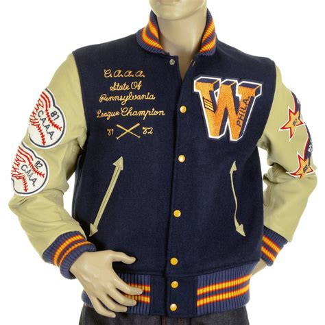 Retro Mens Varsity Jacket In Royal Blue By Whitesville At Niro Fashion