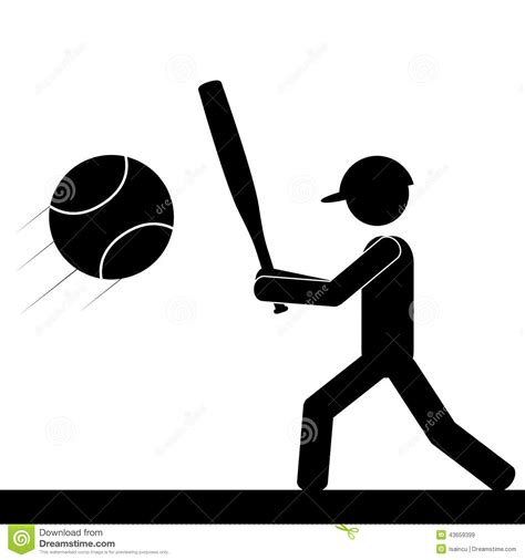 Play Baseball Stock Vector Illustration Of Player American 43659399