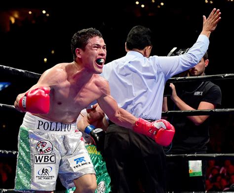 .@markmagsayo_mmm lands a heavy left hook that sends julio ceja to the canvas in rd1. Julio Ceja shocks Hugo Ruiz with comeback TKO - The Ring