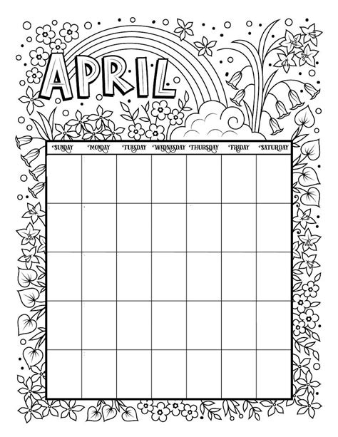 Just press the print button then you got a calendar. Free Printable Calendar Coloring Pages - Every Month, ANY Year