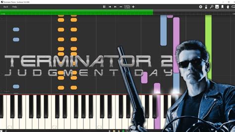 Terminator Main Theme Piano Tutorial Synthesia Youtube