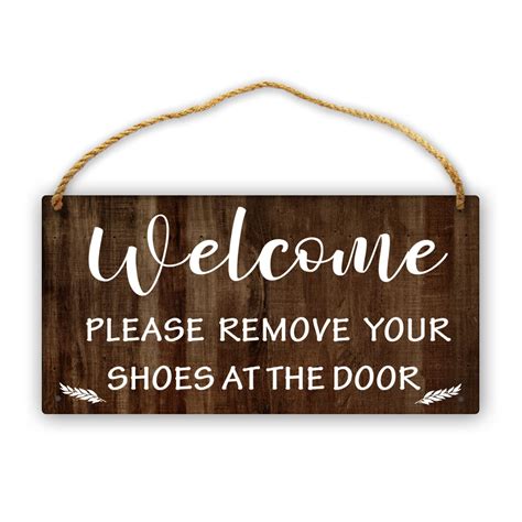 Buy Welcome Remove Your Shoes Sign Take Off Your Shoes Door Sign