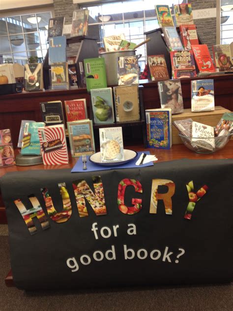 Hungry For A Good Book Librarydisplays Tlchat School Library