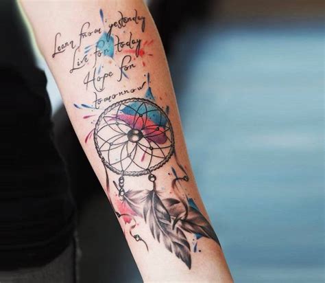 1001 Ideas For A Cute And Elegant Dream Catcher Tattoo