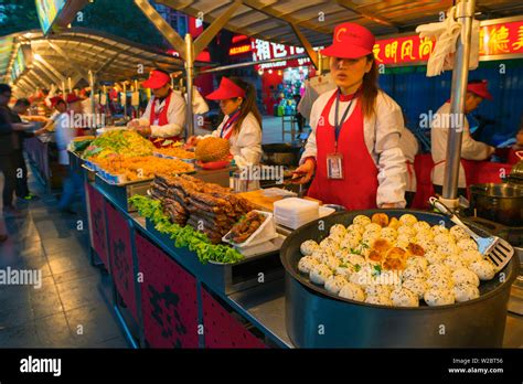 China Beijing Donghuamen Street Night Market Stock Photo Alamy