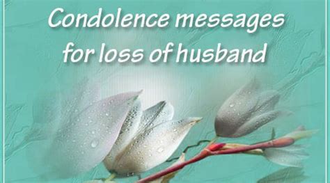 Condolence Messages For Loss Of Husband Sample Sympathy Messages