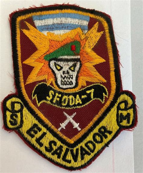 Military Patch Usa Special Forces Post Vietnam War Sfoda 7 7th Sfg