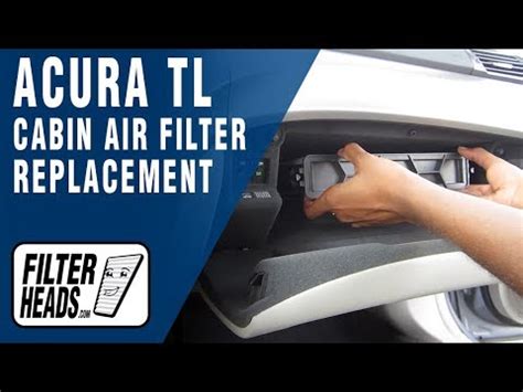 Replacing the cabin air filter (also know as the dust filter, hvac filter, pollen filter, air conditioner filter and hepa filter) will improve. How to Replace Cabin Air Filter Acura TL - YouTube