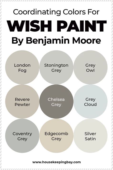 Coordinating Colors For Wish Paint By Benjamin Moore Benjamin Moore