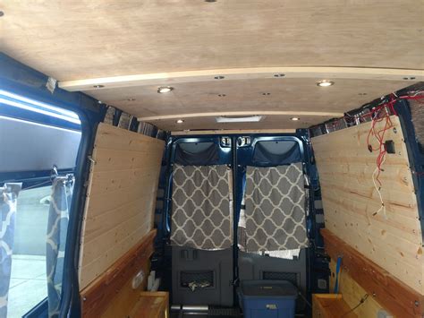 Sprinter Adventure Van New Ceiling And Wall Panel Installation