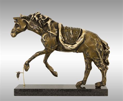 Salvador Dali Dali Surrealism Sculpture Horse Clock Sculpture