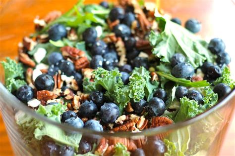 Blueberry And Feta Kale Salad Smile Sandwich