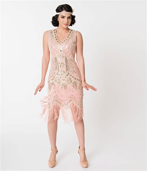 Great Gatsby Dress Great Gatsby Dresses For Sale 1920s Deco Peach