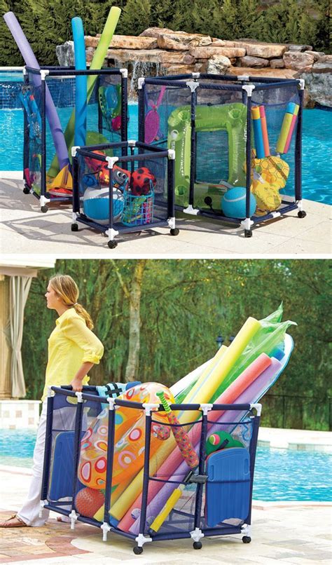 Maybe you would like to learn more about one of these? These mesh pool toy storage bins are large enough to hold ...