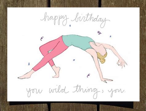Yoga Birthday Cards Etsy Happy Birthday Yoga Happy Yoga Happy