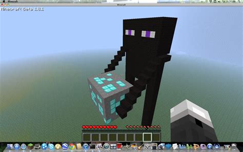 Minecraft online is an online kids game, it's playable on all smartphones or tablets, such as iphone, ipad, samsung and other apple and android system. Giant 3D Enderman Holding Diamond Ore Minecraft Project