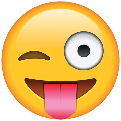 Emoji Emoticon Wink Tongue Smiley Playful Png Download 600600