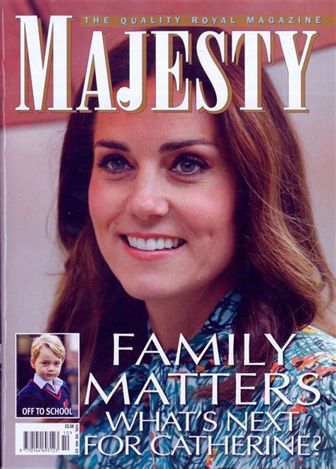 Majesty Magazine October 2017 Kate Middleton Prince George