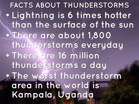 Amazing Facts About Thunderstorms Design Talk