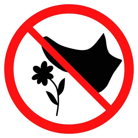 Dont Pick The Flower Sign — Stock Vector © Gow27 28074807