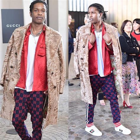 Spotted Aap Rocky In Head To Toe Gucci Pause Online Mens Fashion