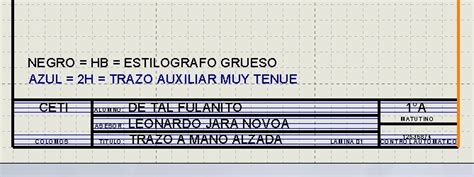 Check spelling or type a new query. DIBUJO CONSTRUCTIVO II 606B: CUADRO DE DATOS (ROTULACION):
