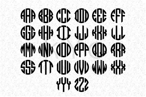 Cricut Circle Monogram Font The Art Of Mike Mignola